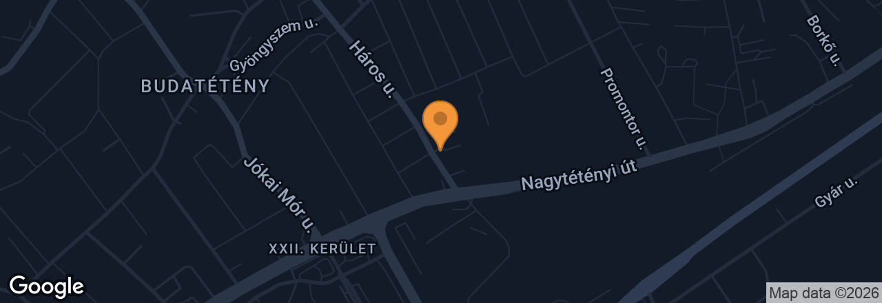Térkép – 1222 Budapest, Háros utca 12.