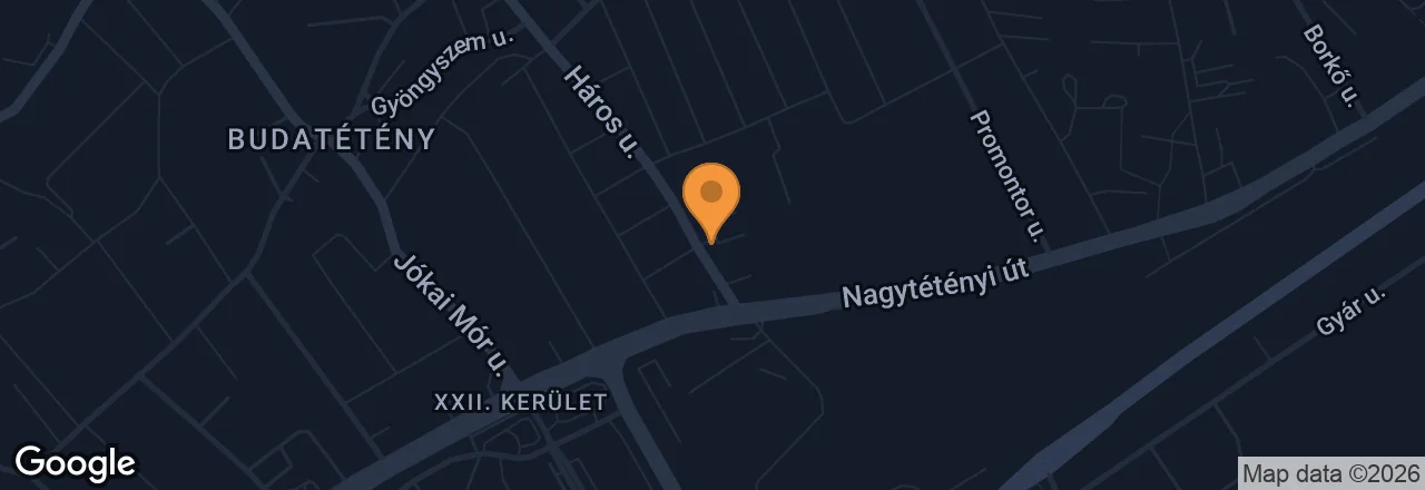 Térkép – 1222 Budapest, Háros utca 12.